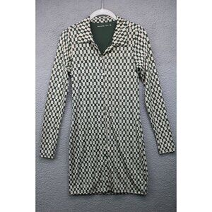 Abercrombie & Fitch Long Sleeve Button Up Bodycon Dress-Size Small-Lined